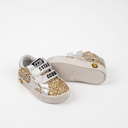 GOLD GLITTER SILVER STAR STICKER