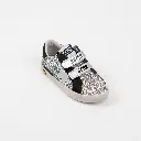 SILVER STAR GLITTER BLACK /BLACK STICKER