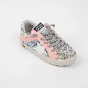 WHITE STAR GLITTER PINK SIDE THREAD