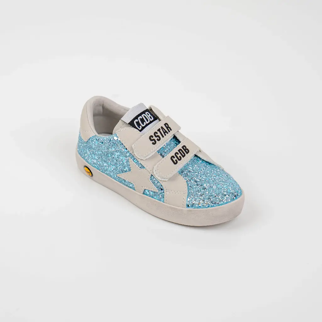 BLUE GLITTER STICKER