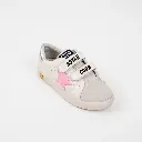 PINK STAR SILVER BACK STICKER