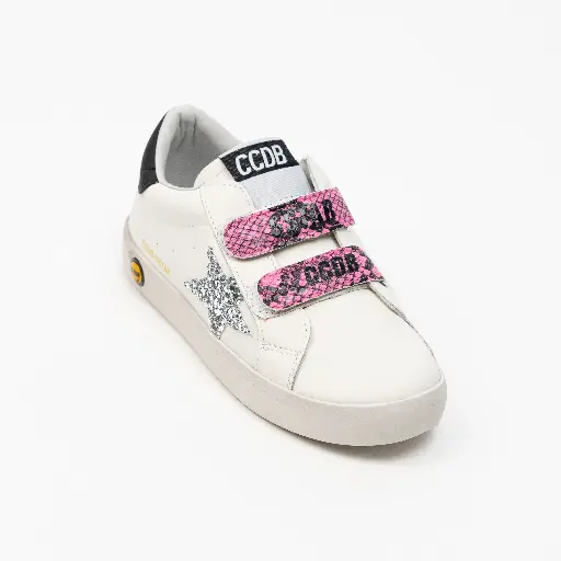 GLITTER STAR PINK SNAKE STICKER