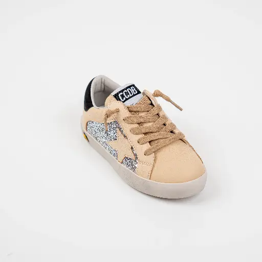 BEIGE STAR BLACK BACK THREAD