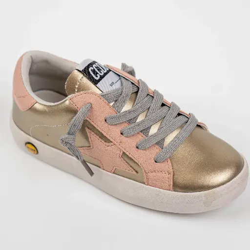 GOLD/PINK STAR THREAD