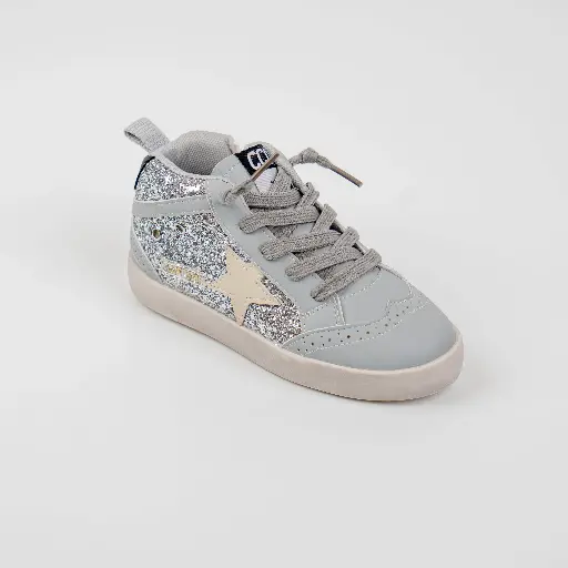 SILVER GLITTER BOOT