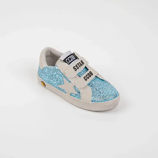BLUE GLITTER STICKER
